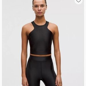 Lululemon Athletica Satin Shine Tank in Black